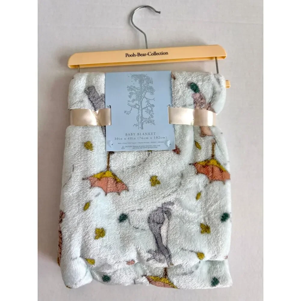 New Pooh Bear Collection Winnie The Pooh Leaves Fall Baby Blanket 30